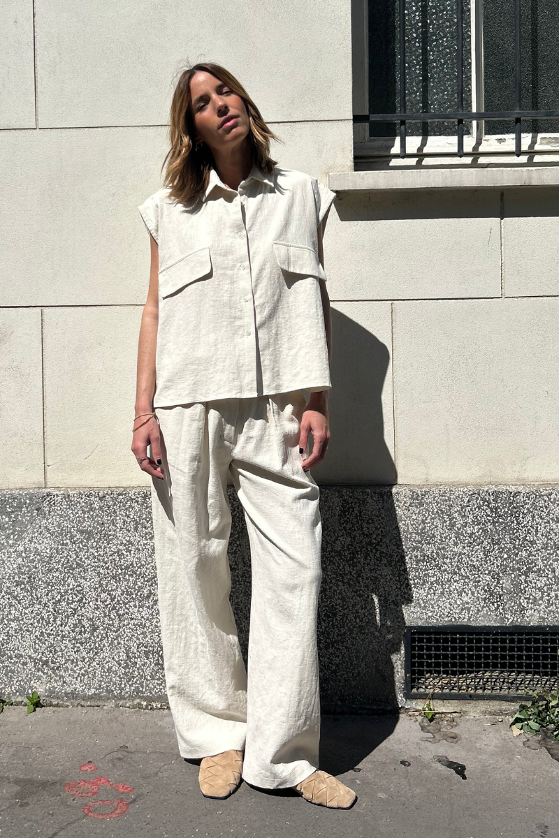 Chemise Angele – Lin Écru