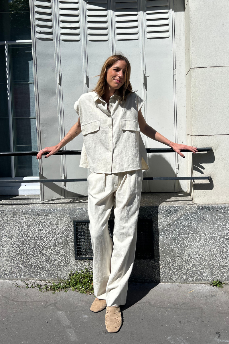 Chemise Angele – Lin Écru