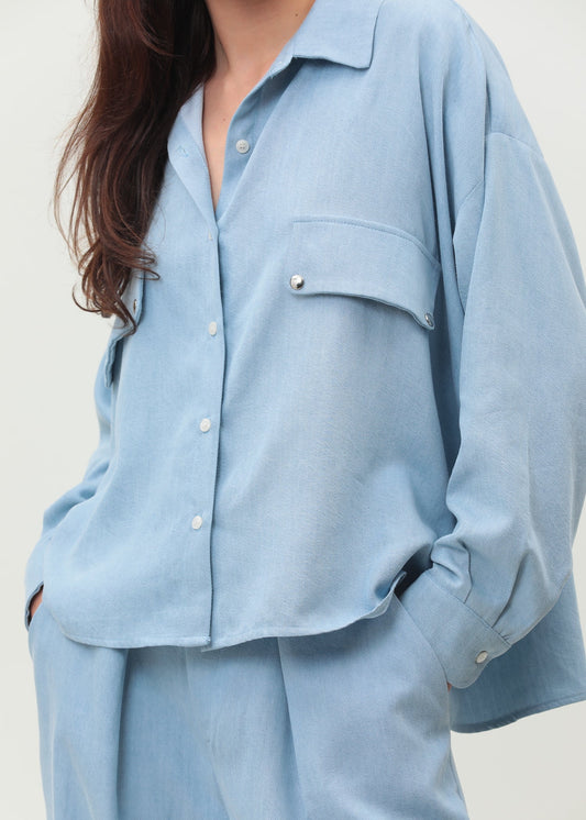 Angèle Shirt - Sky Blue