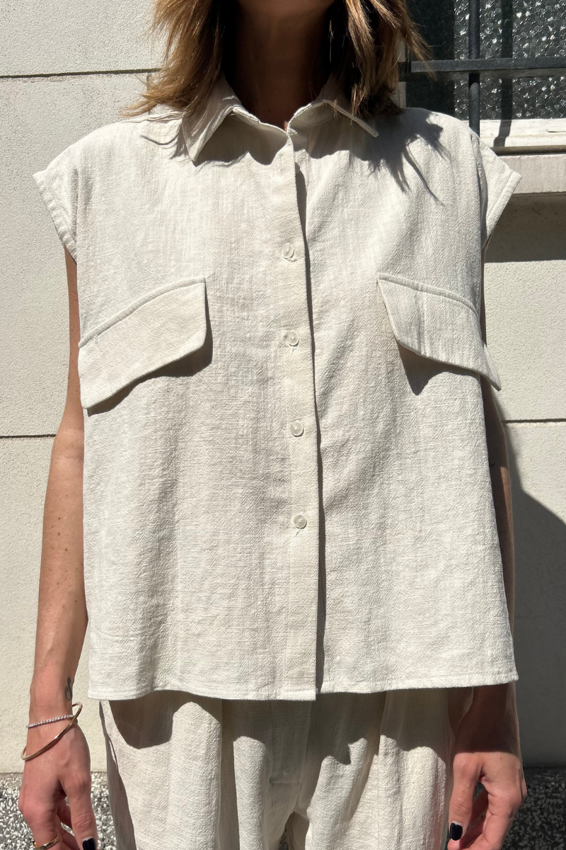 Chemise Angele – Lin Écru