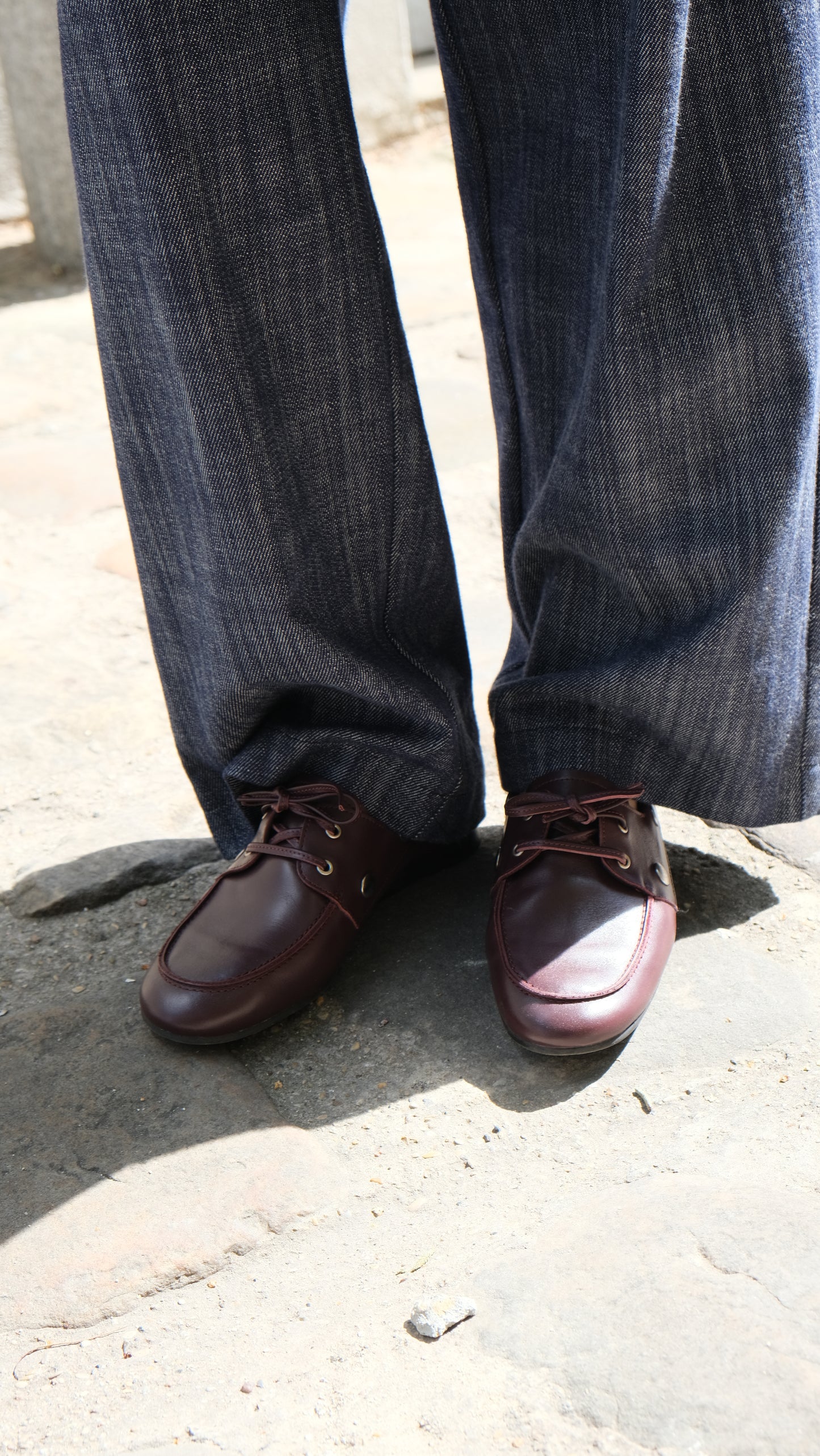 Mocassin Ginette - Cuir Bordeaux