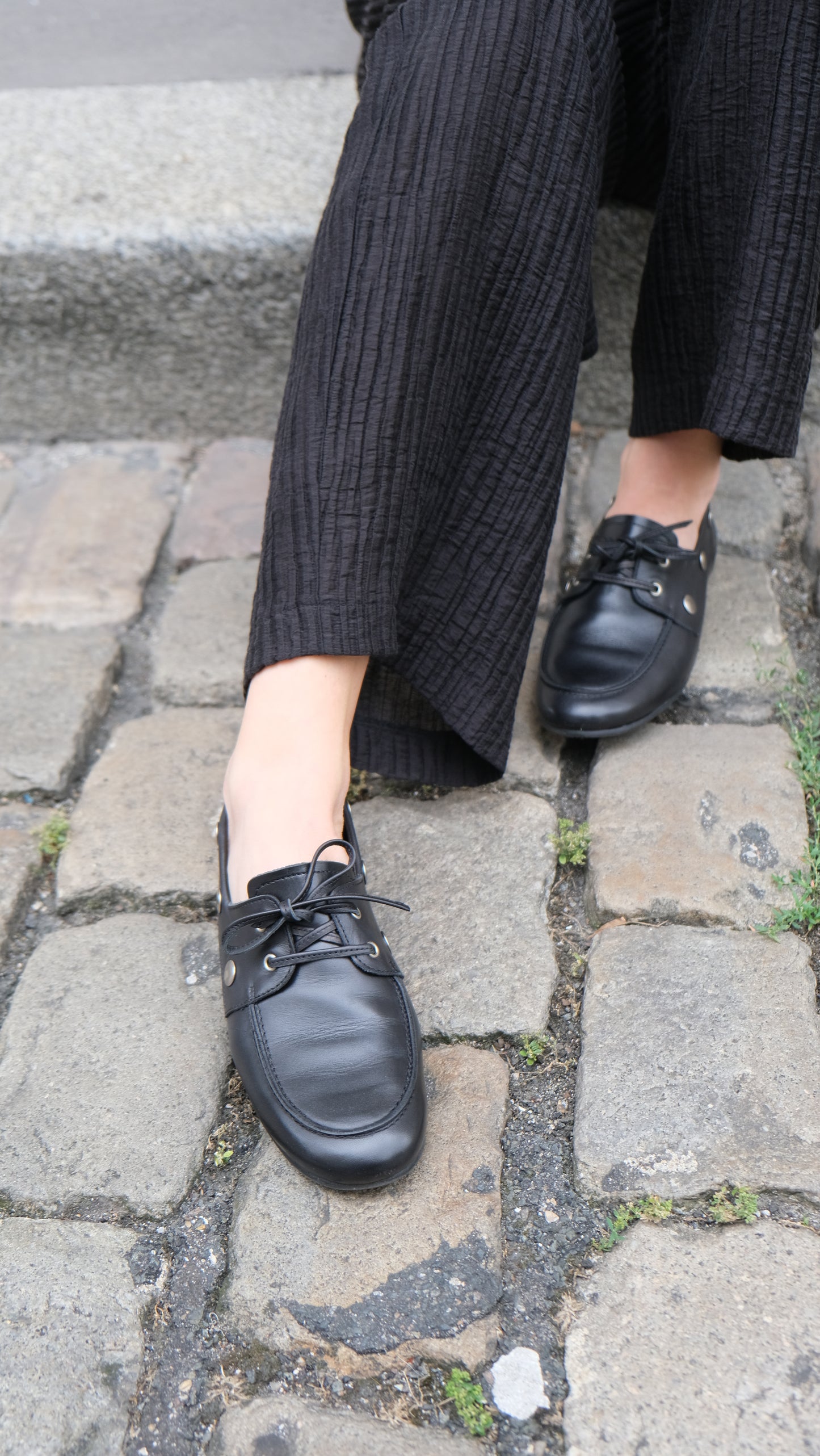 Mocassin Ginette - Cuir Noir