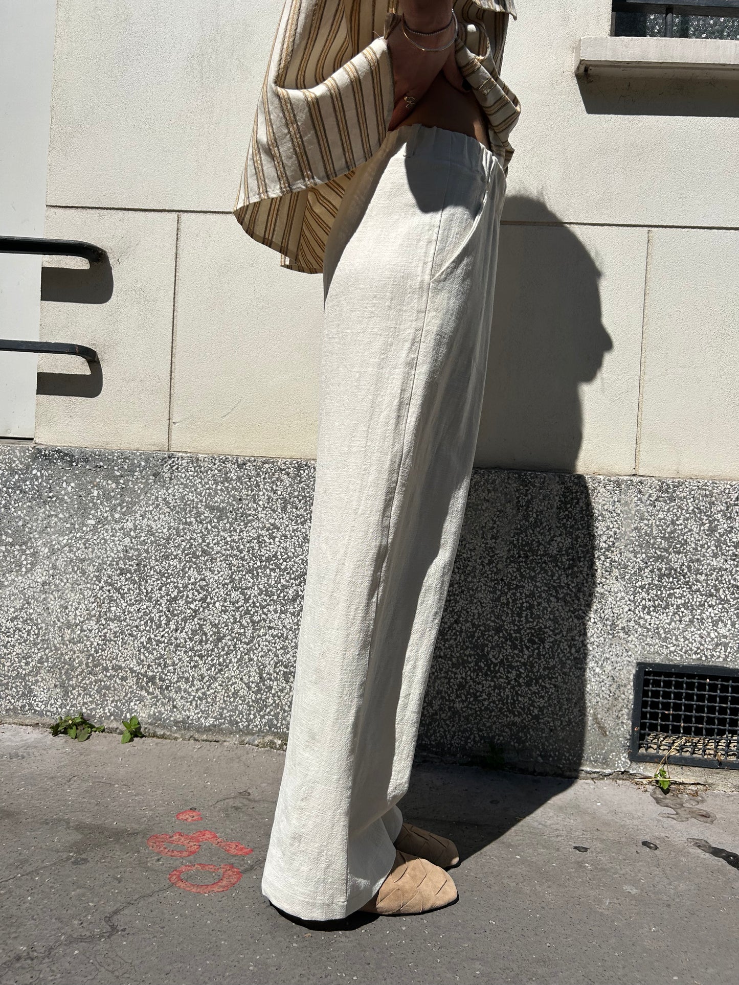 Le pantalon Gabriel - Lin Écru