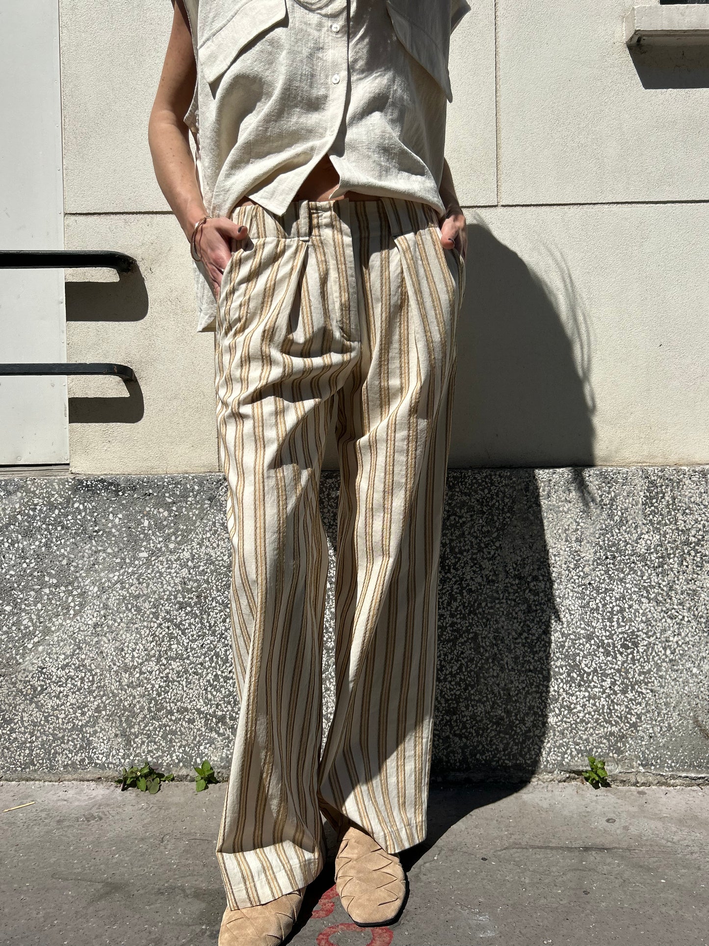 Le pantalon Gabriel – Rayures