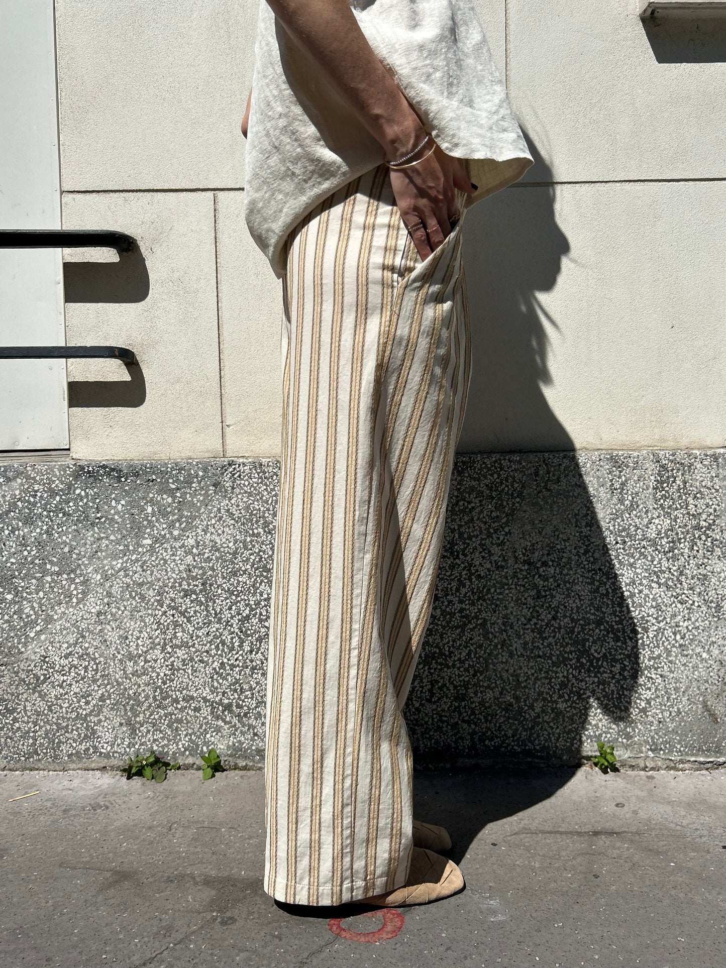 Le pantalon Gabriel – Rayures
