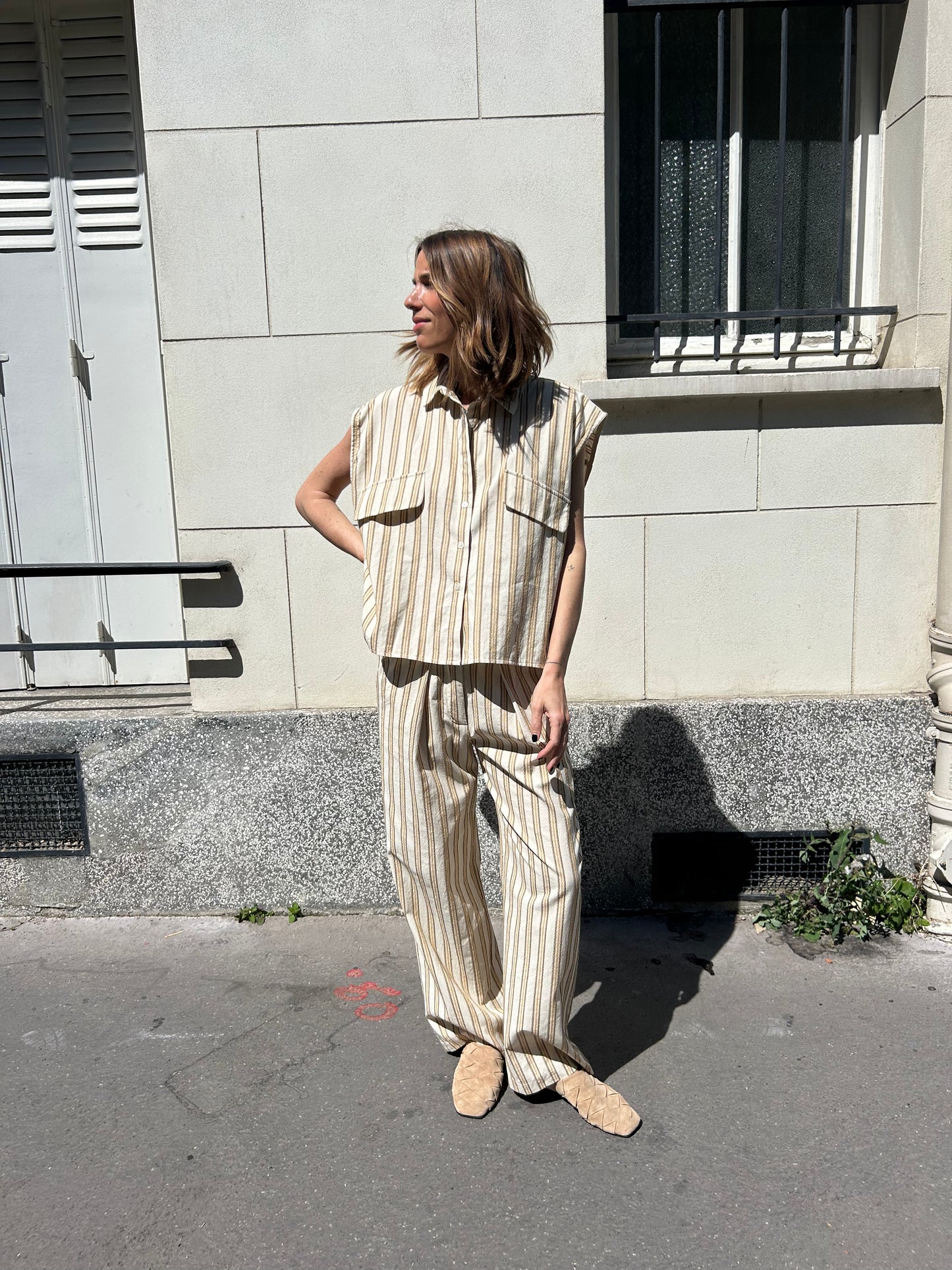 Le pantalon Gabriel – Rayures