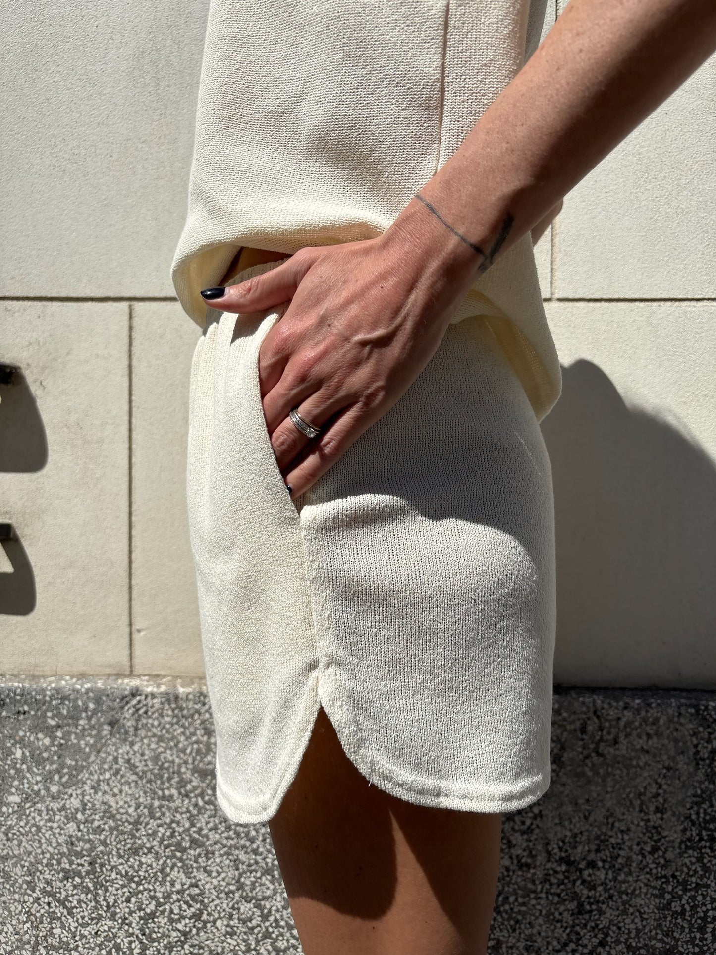 Le short Pedro - Crochet Écru