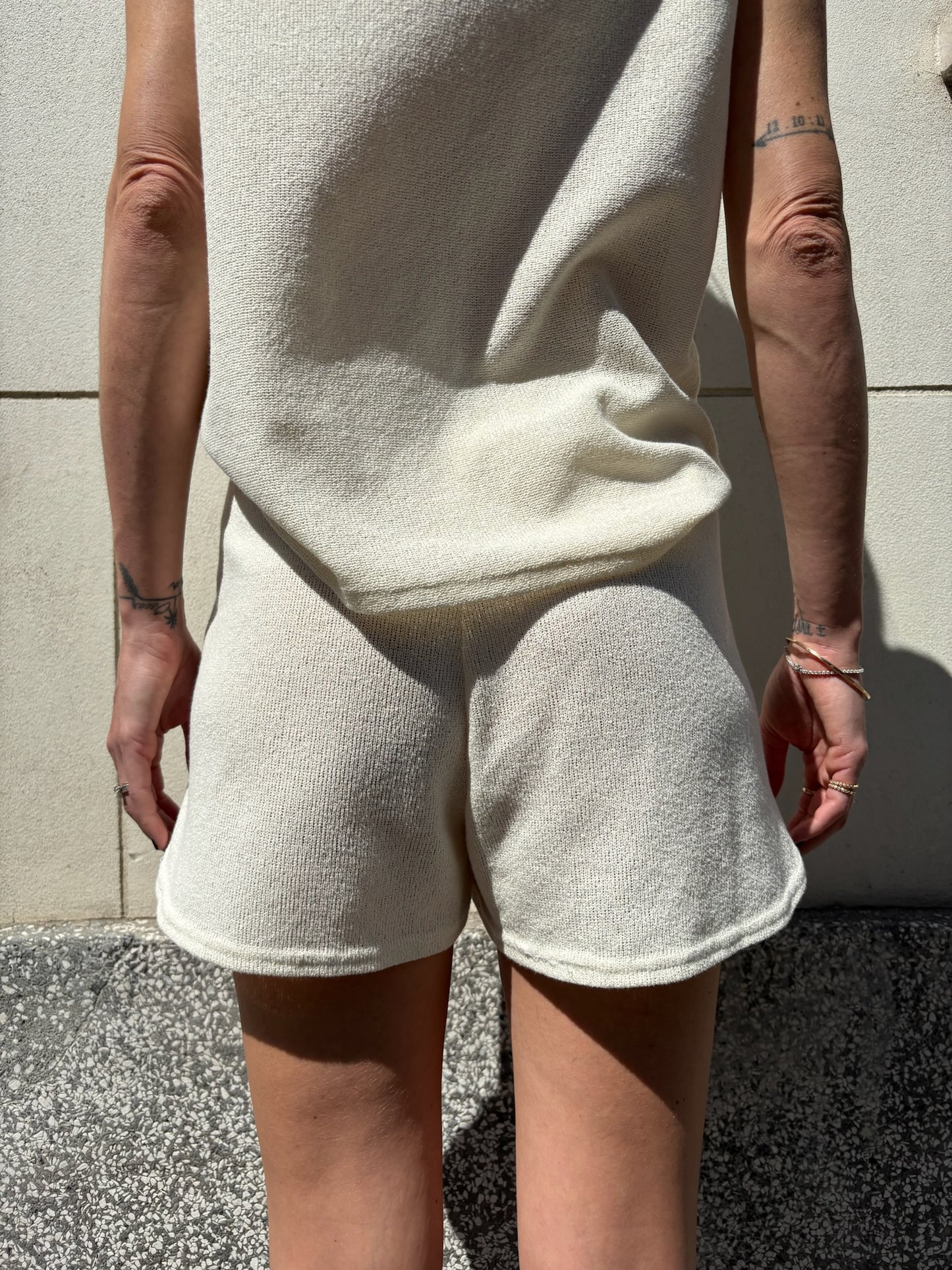 Le short Pedro - Crochet Écru