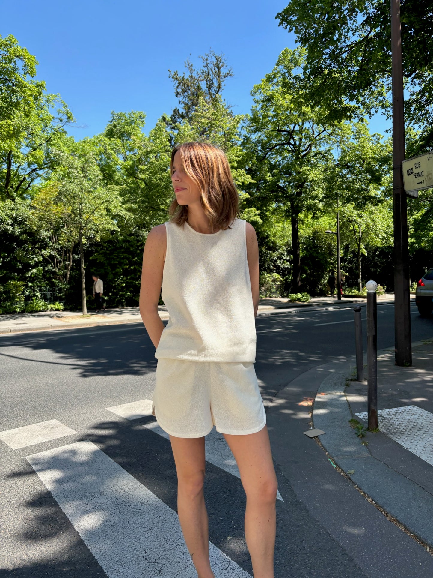 Le short Pedro - Crochet Écru