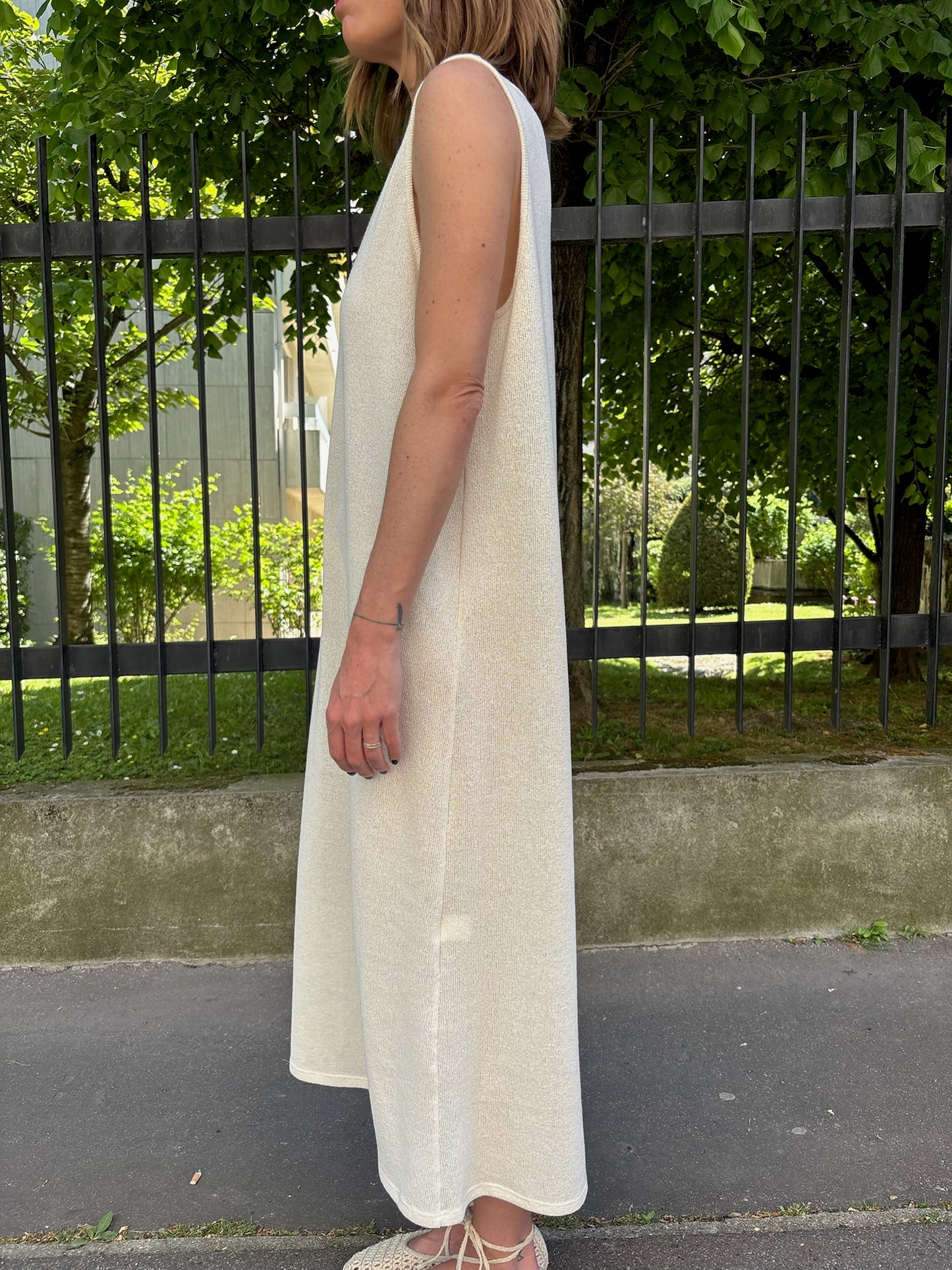 La robe Paula - Crochet Écru