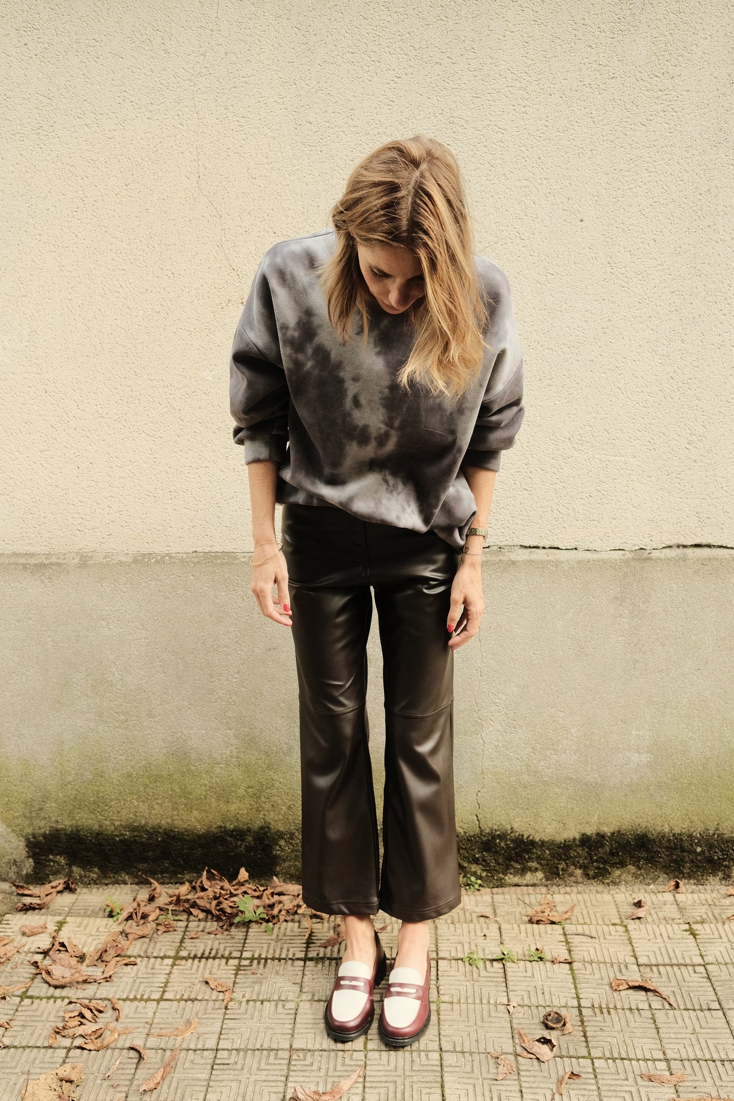 Pantalon Sasha - Simili Marron