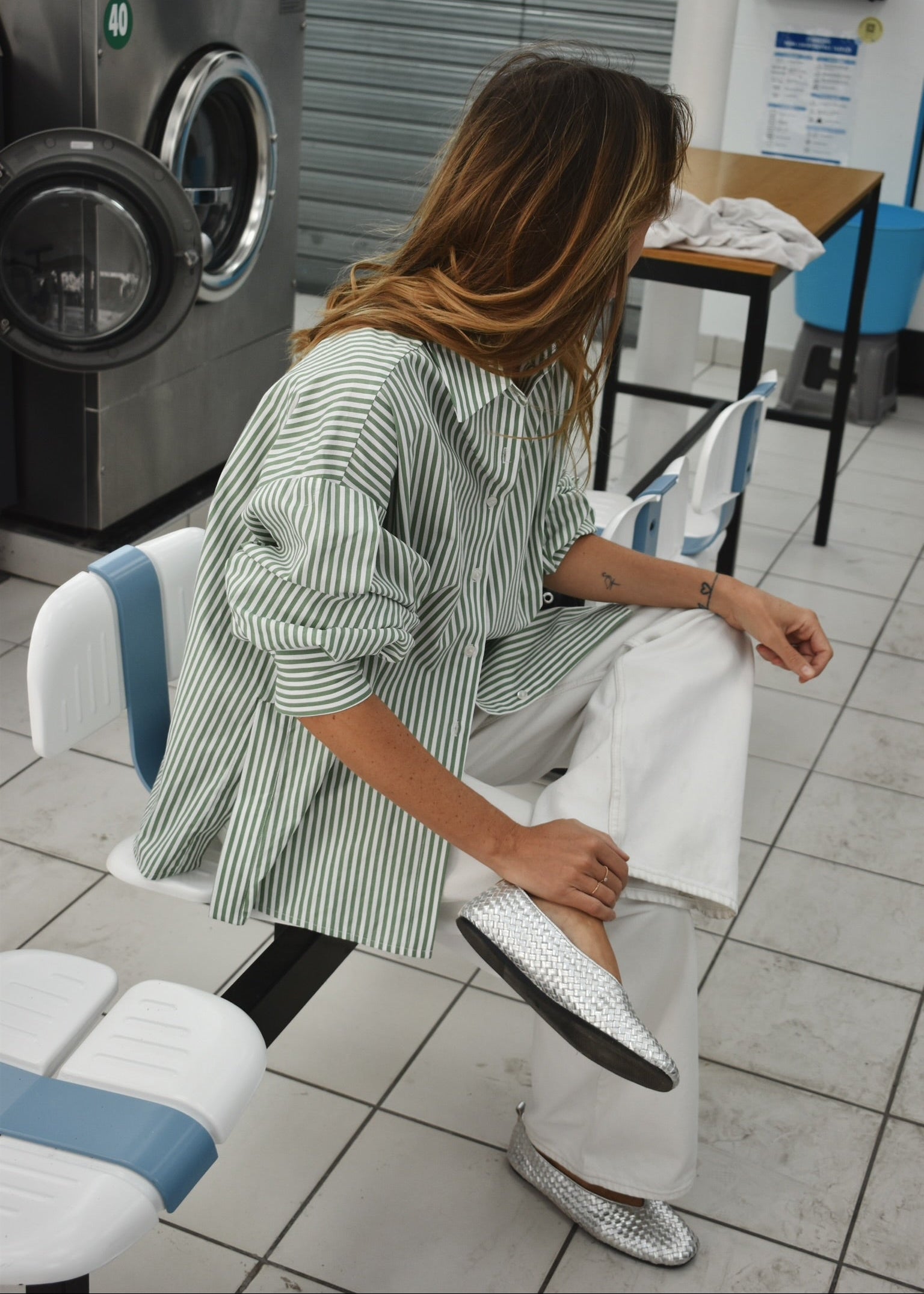 Chemise Boy rayée fabriquée en France – look femme