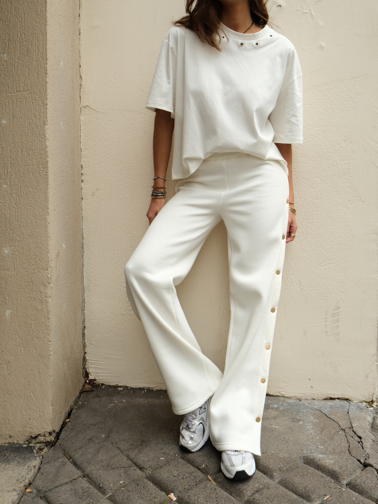 Pantalones deportivos Wicky - Blanco