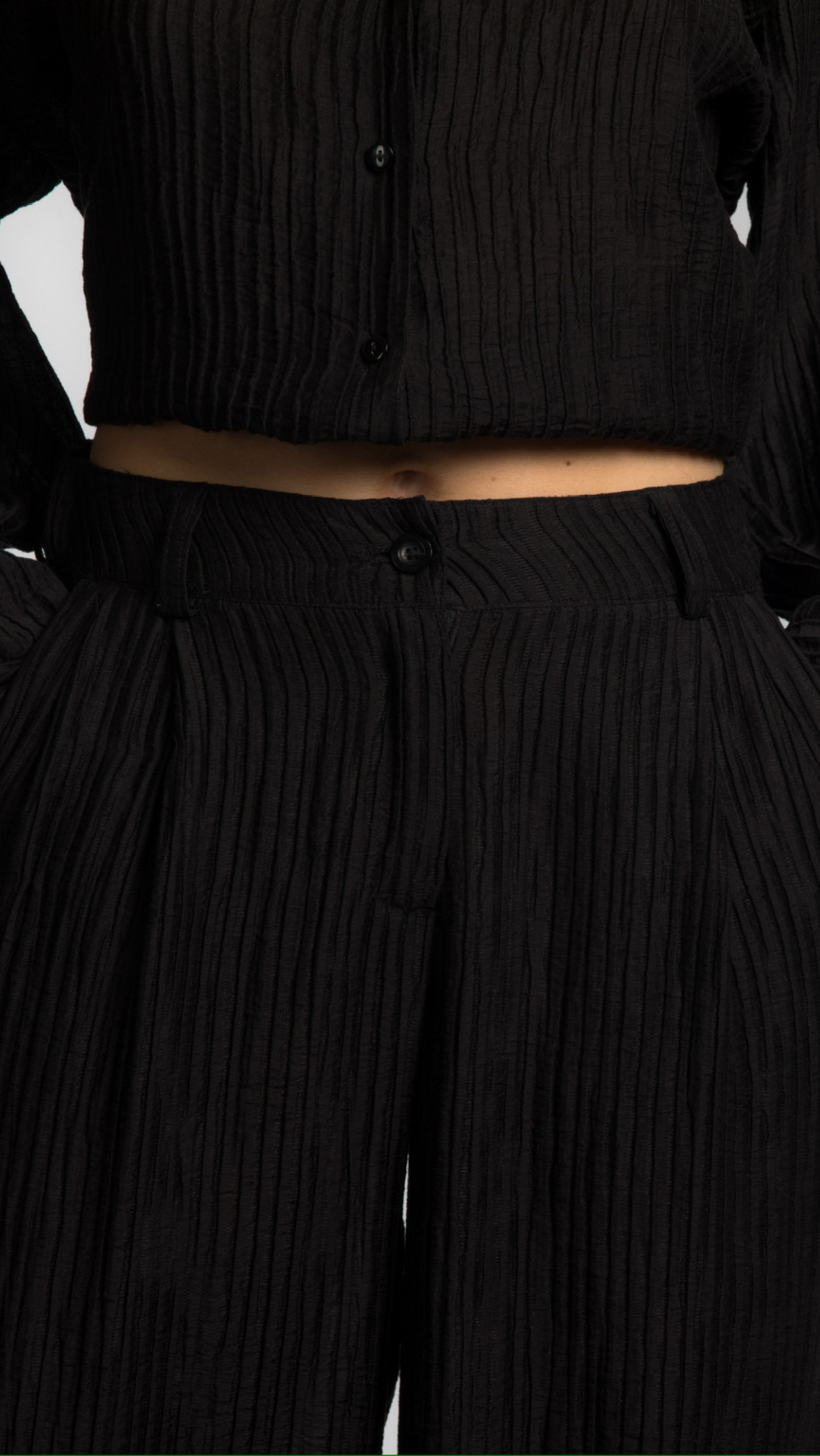 Pantalon Léon - noir texturé