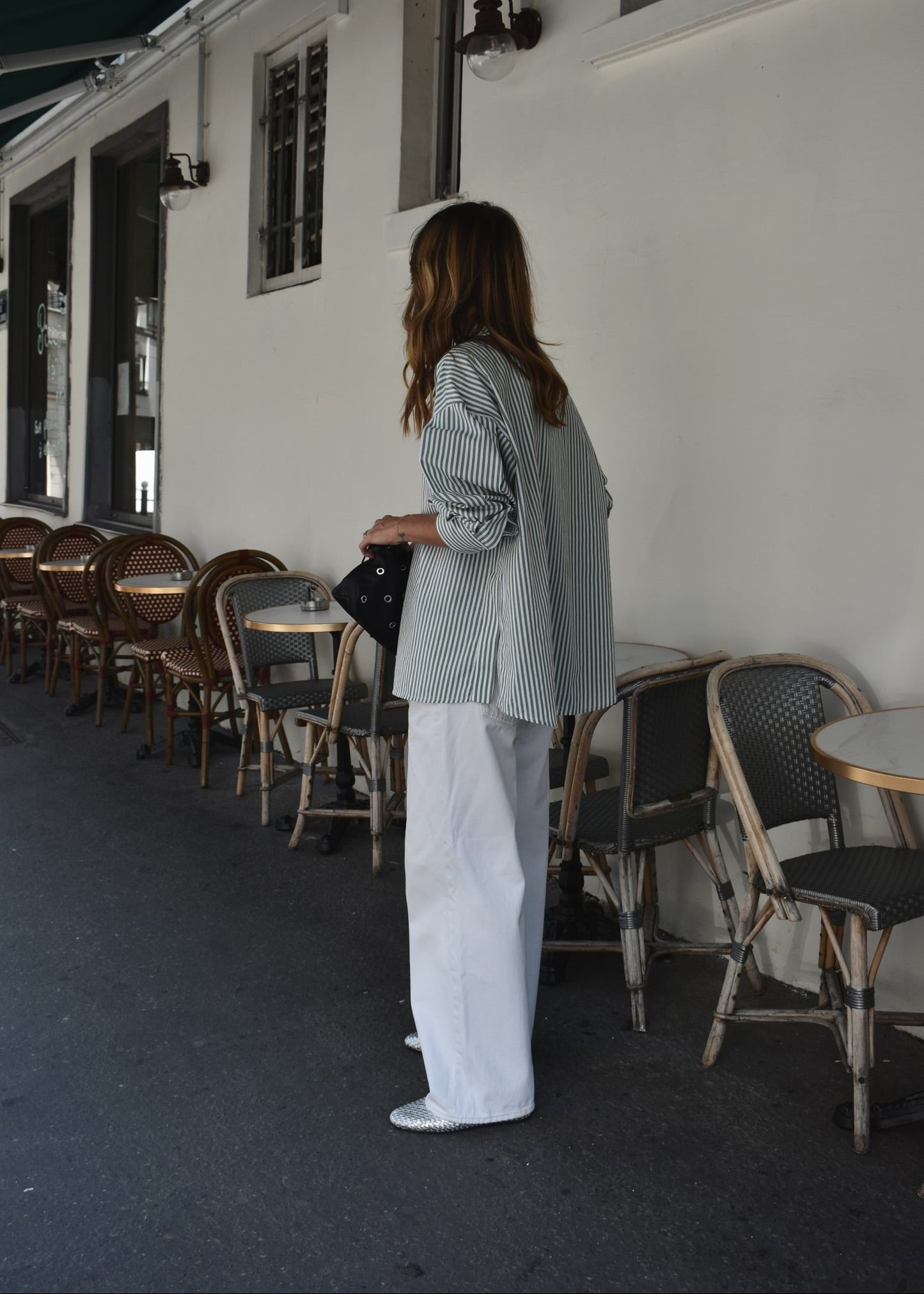 Chemise rayée oversize femme – coupe loose