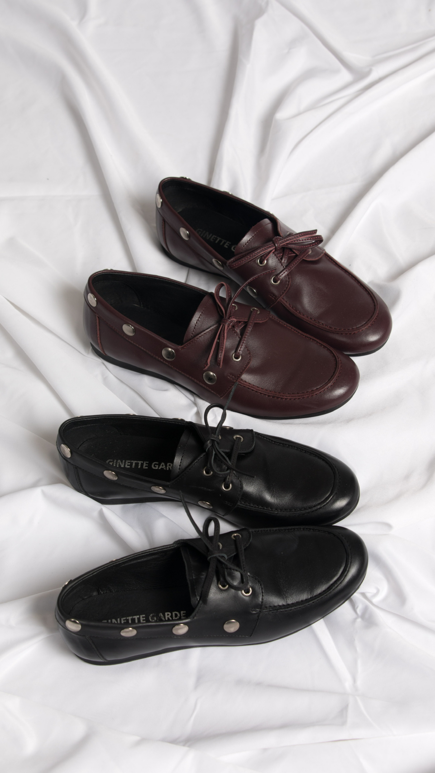 Mocassin Ginette - Cuir Bordeaux