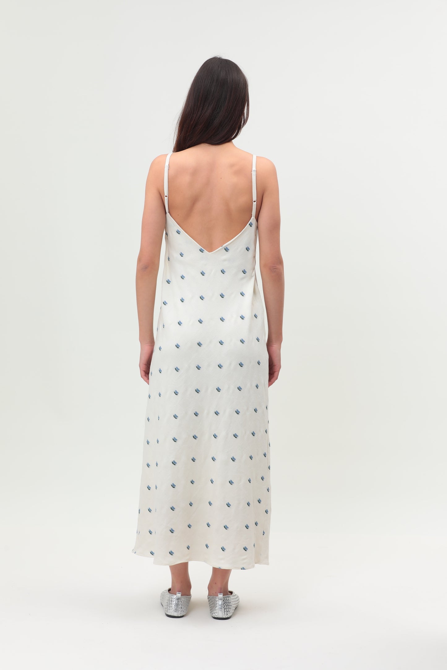 Robe Marilyn - Blanche Brodé