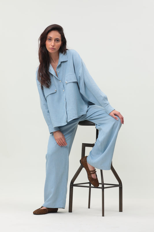 Chemise Angèle - Bleu Ciel