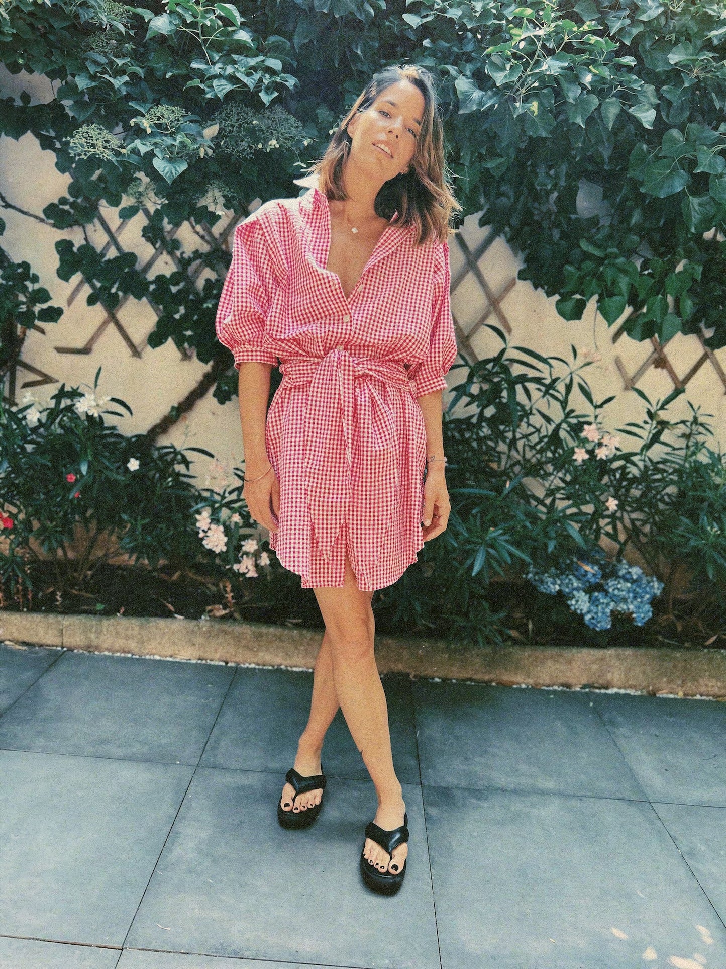 The Giulia dress - pink gingham