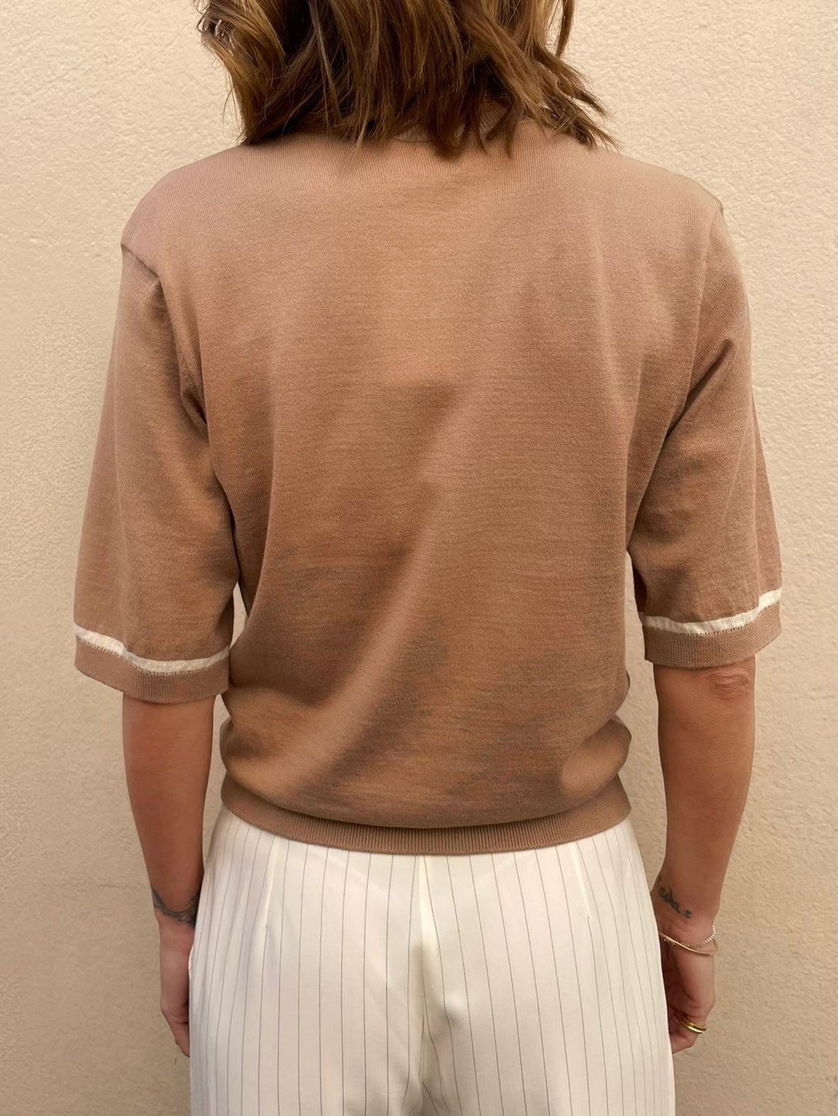 Achille Sweater - Brown & Ecru