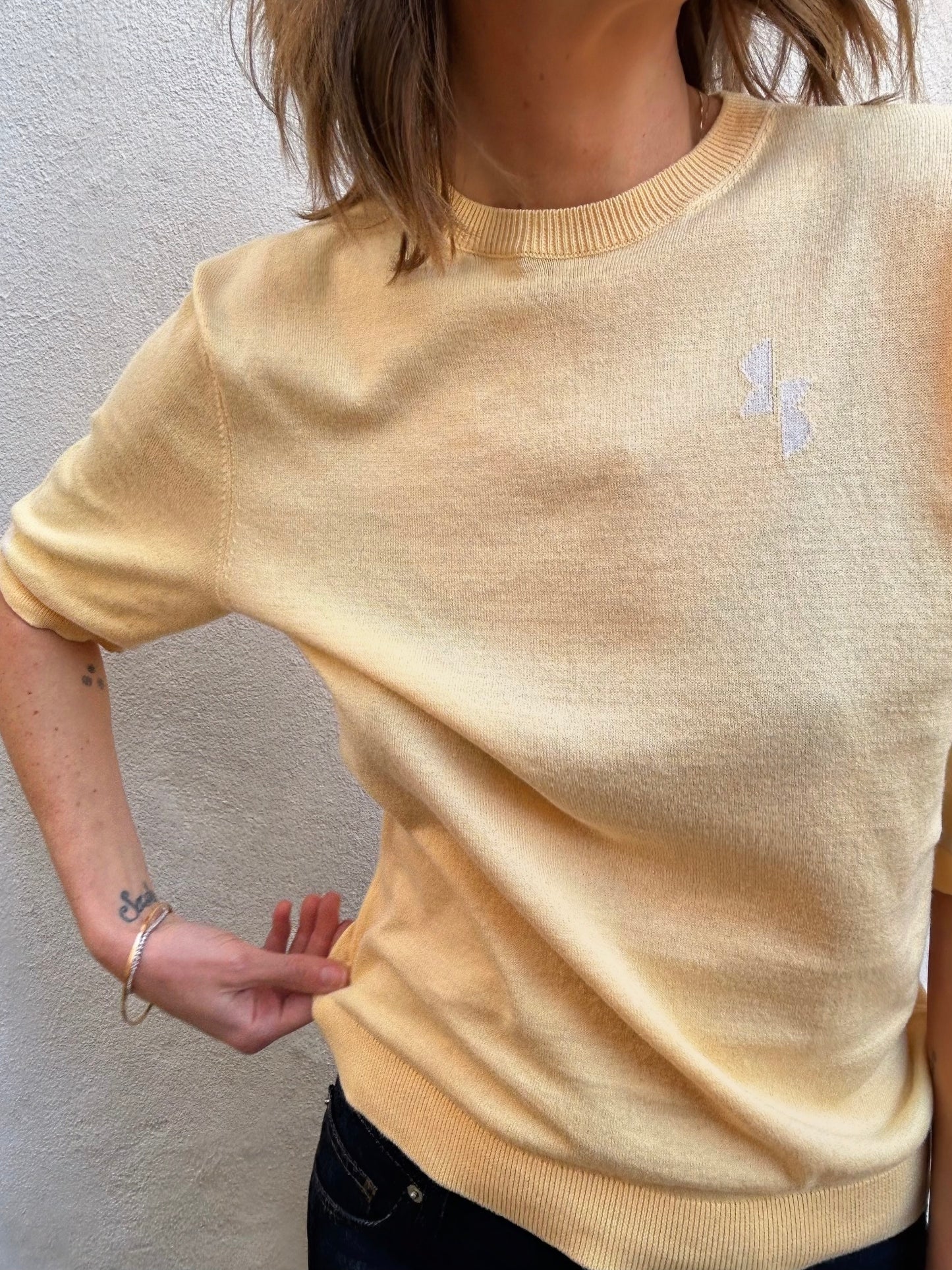 Pull Achille - Jaune &  Écru