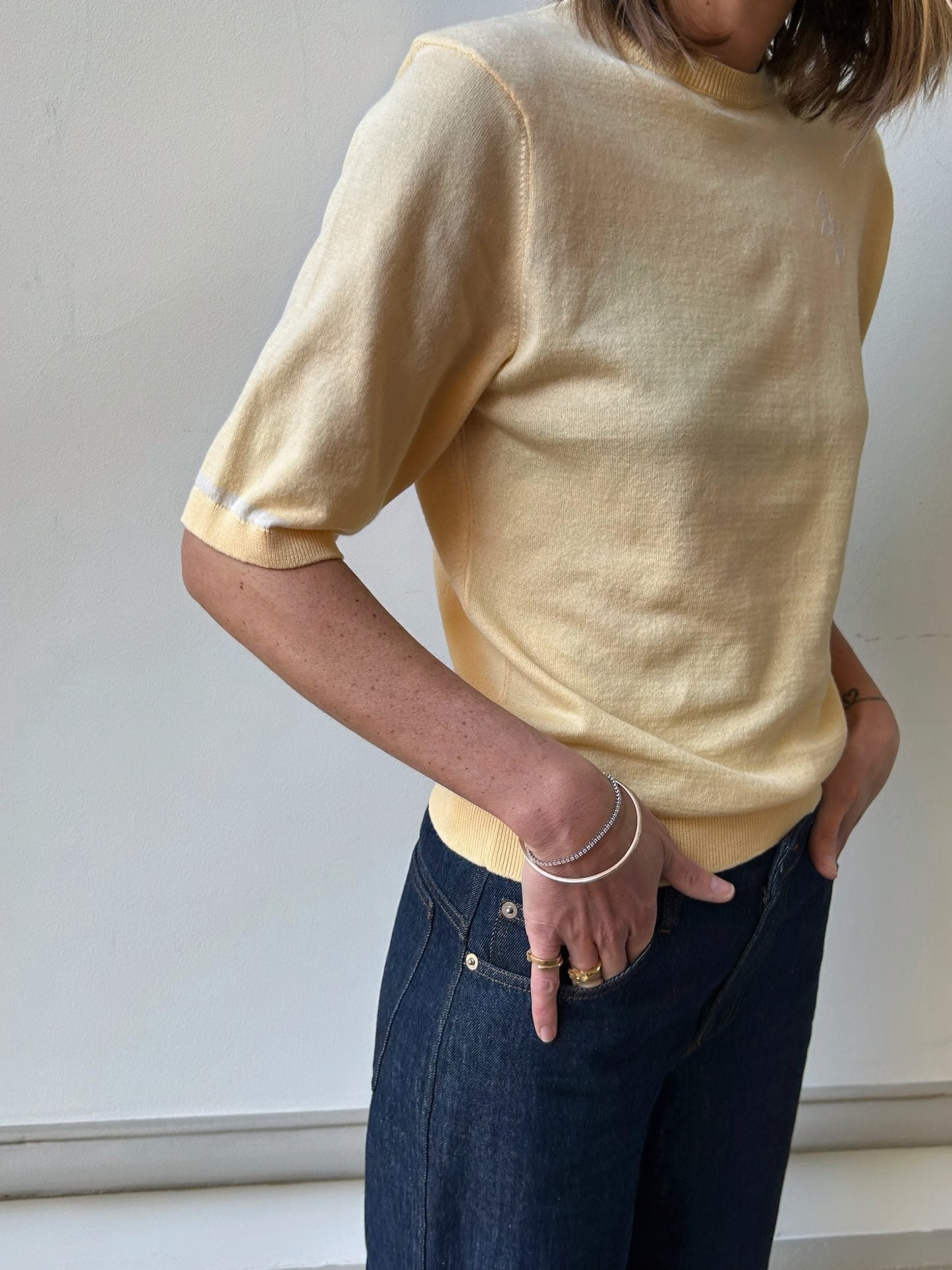 Pull Achille - Jaune &  Écru