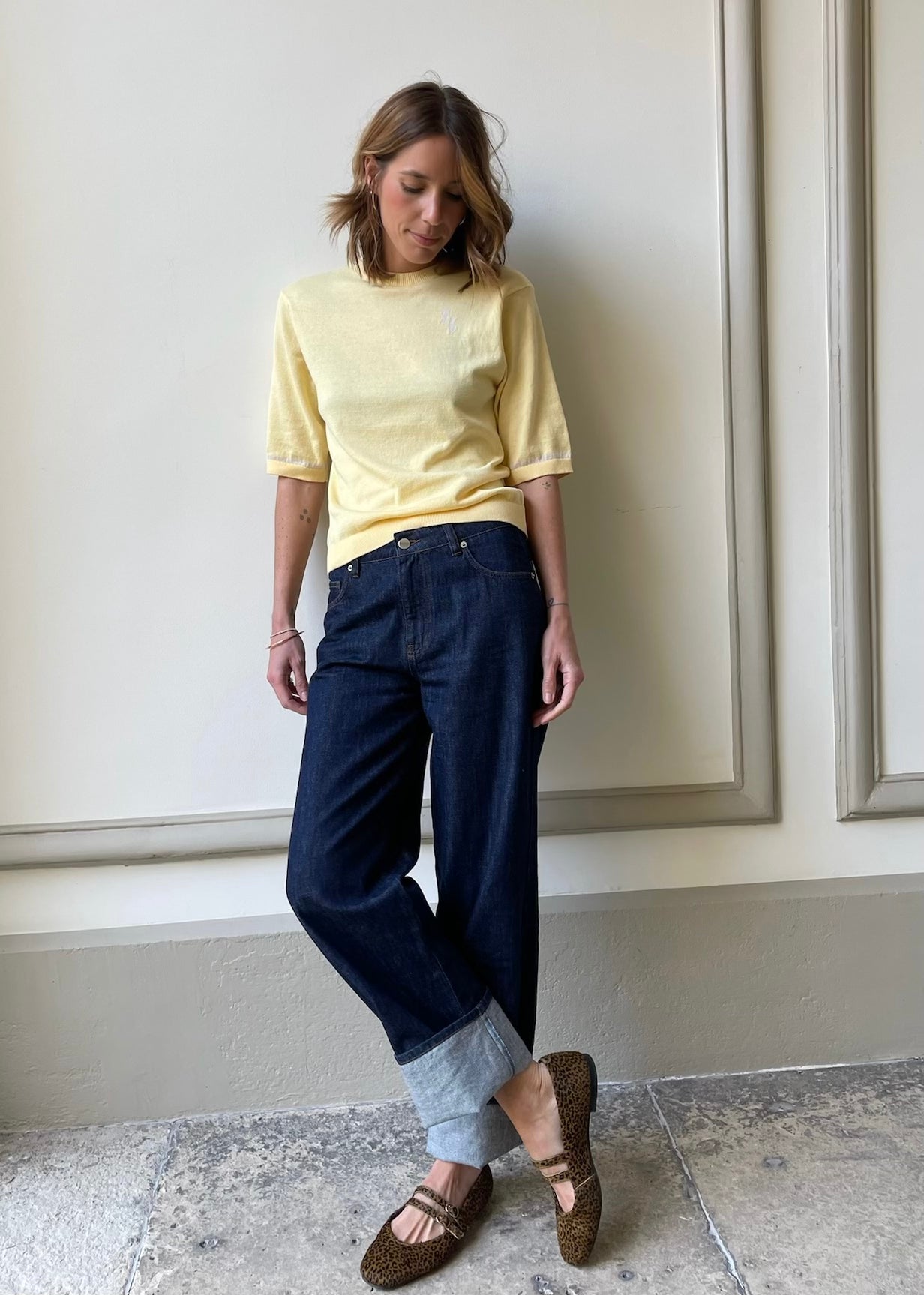Pull Achille - Jaune &  Écru