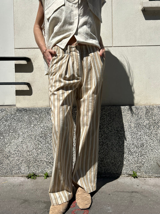 Le pantalon Gabriel – Rayures