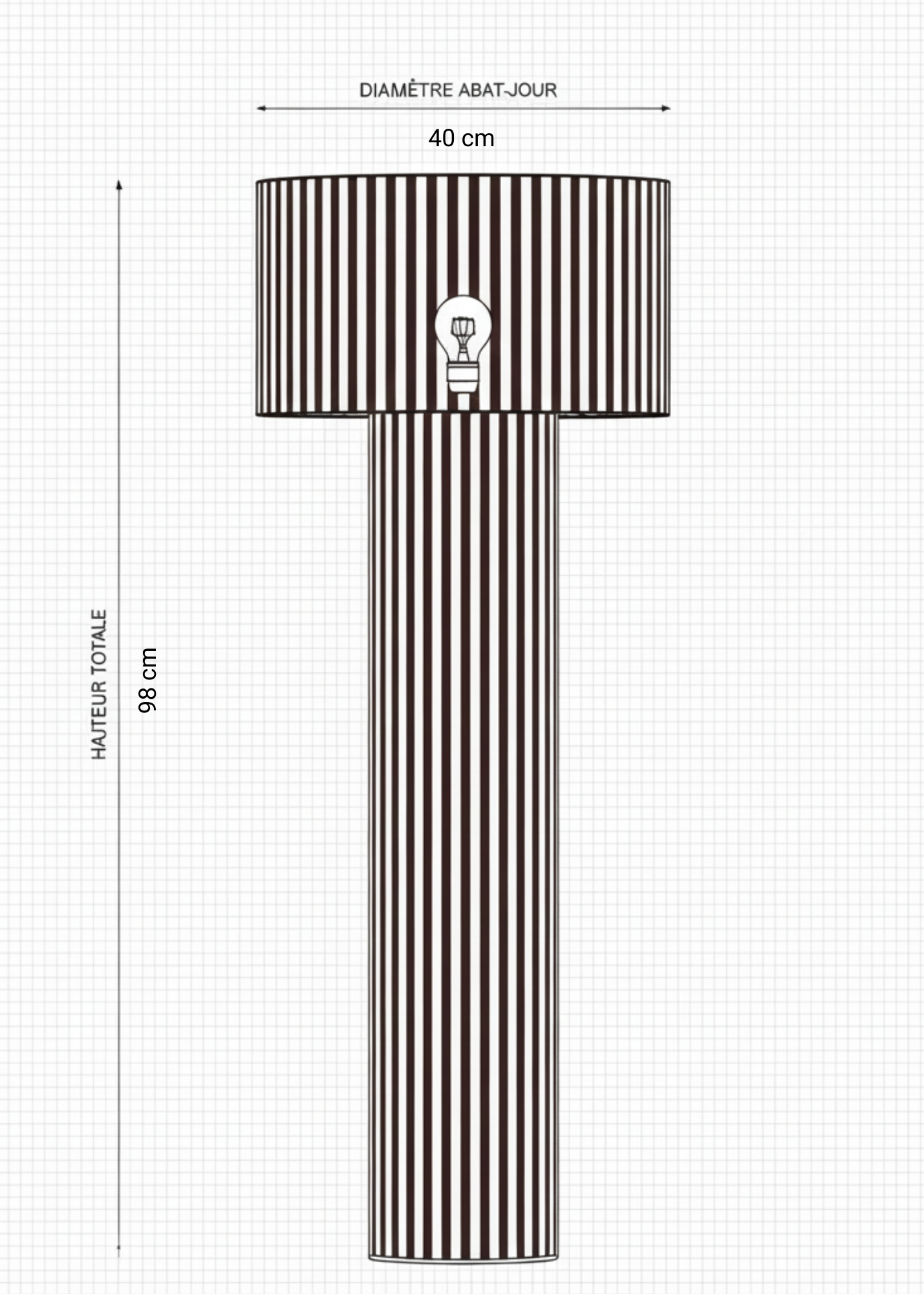 La lampe L Ginette Garde x My Léone