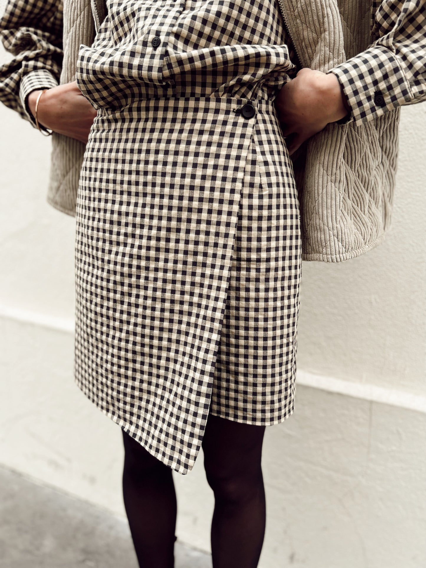 Poppie Skirt - Brown Gingham