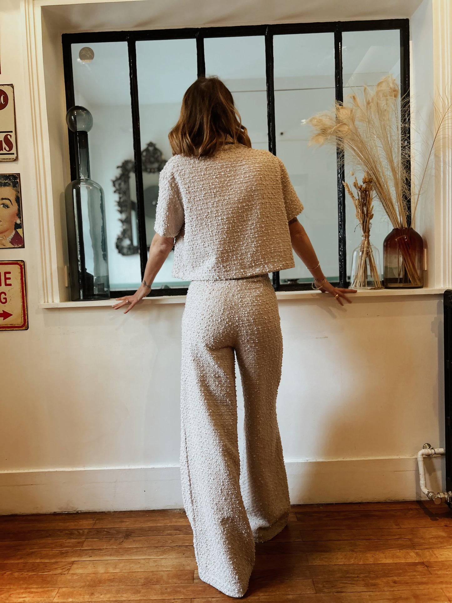 Pantaloni Adèle - ecru