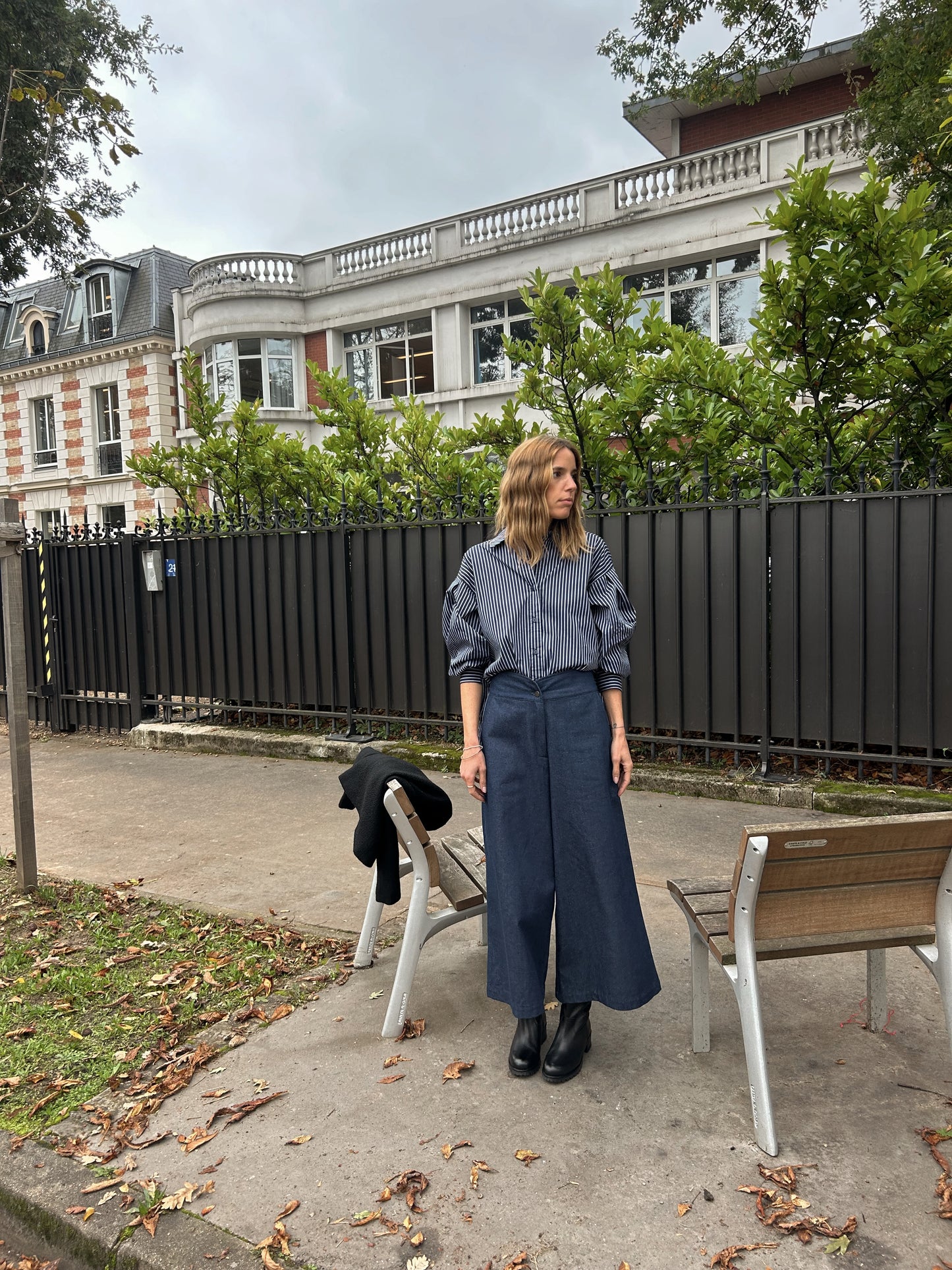 Pantalon "Jupe Culotte" Charlot - Denim