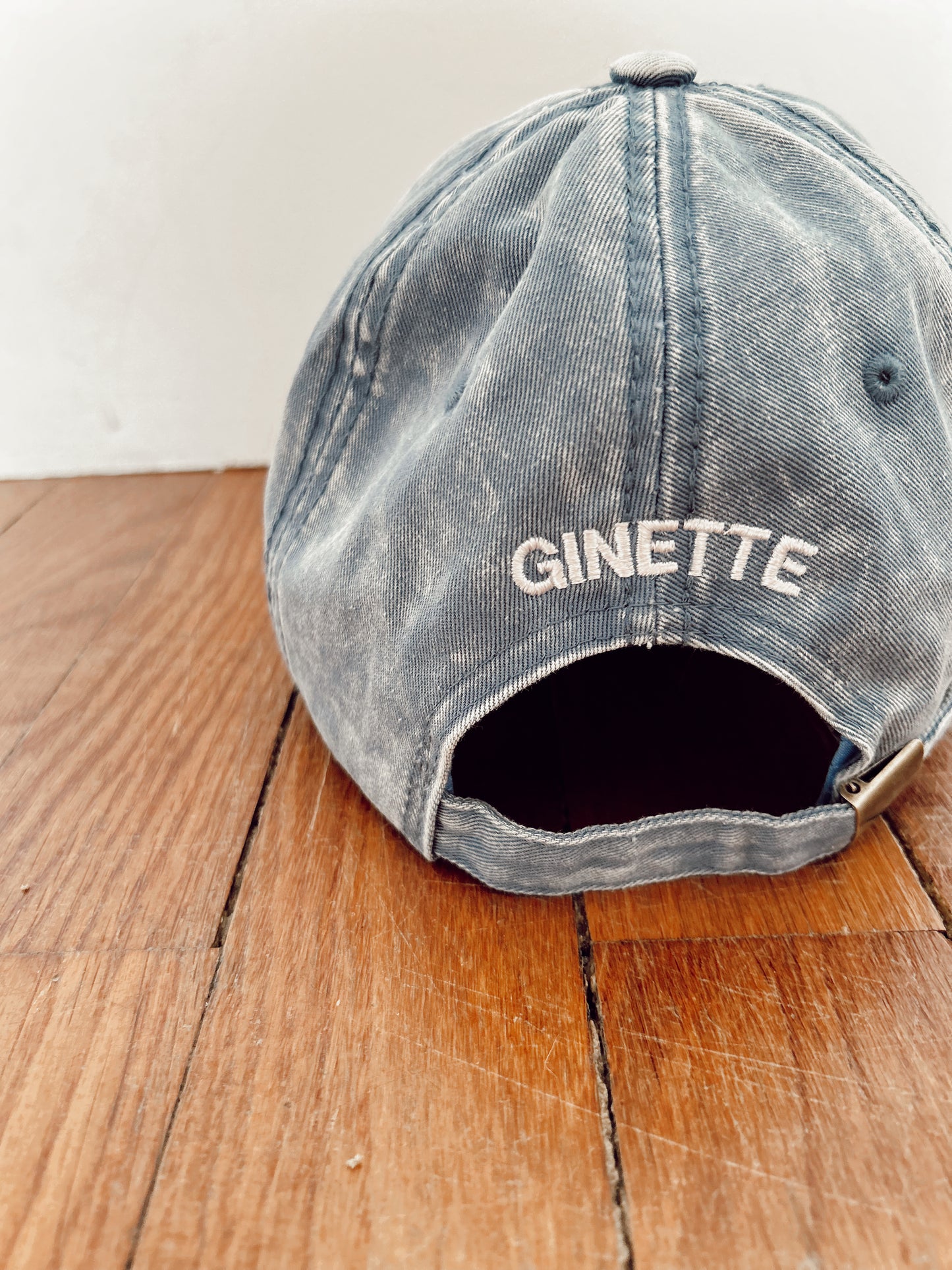 La casquette Ginette - Bleu jean