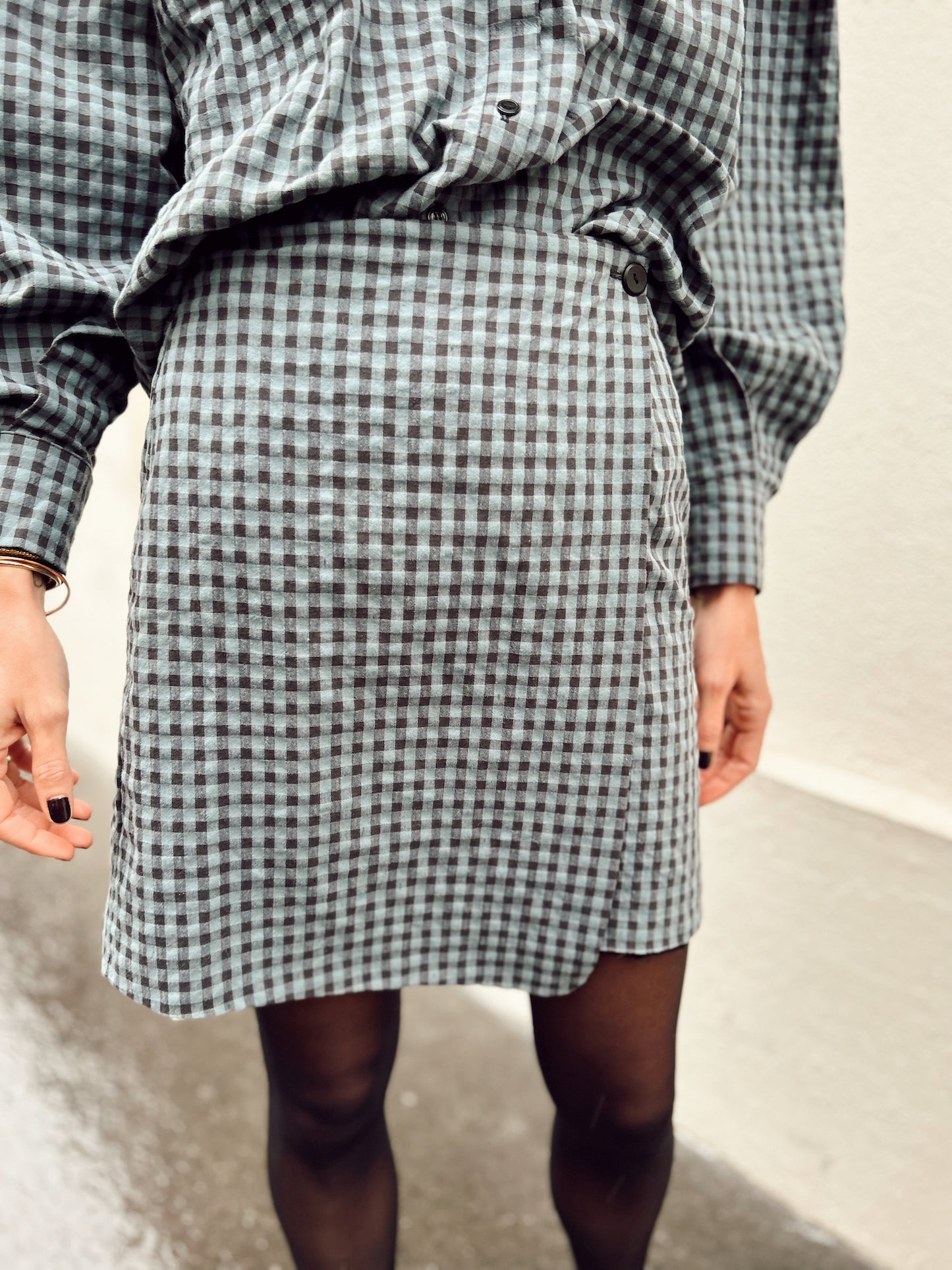Poppie Skirt - Blue Vichy
