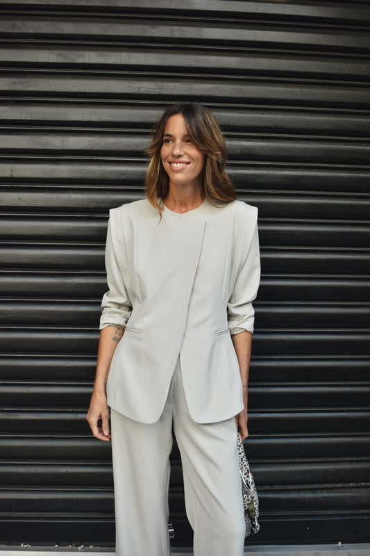 Veste femme structurée Will écrue fabriquée en France – Ginette Garde
