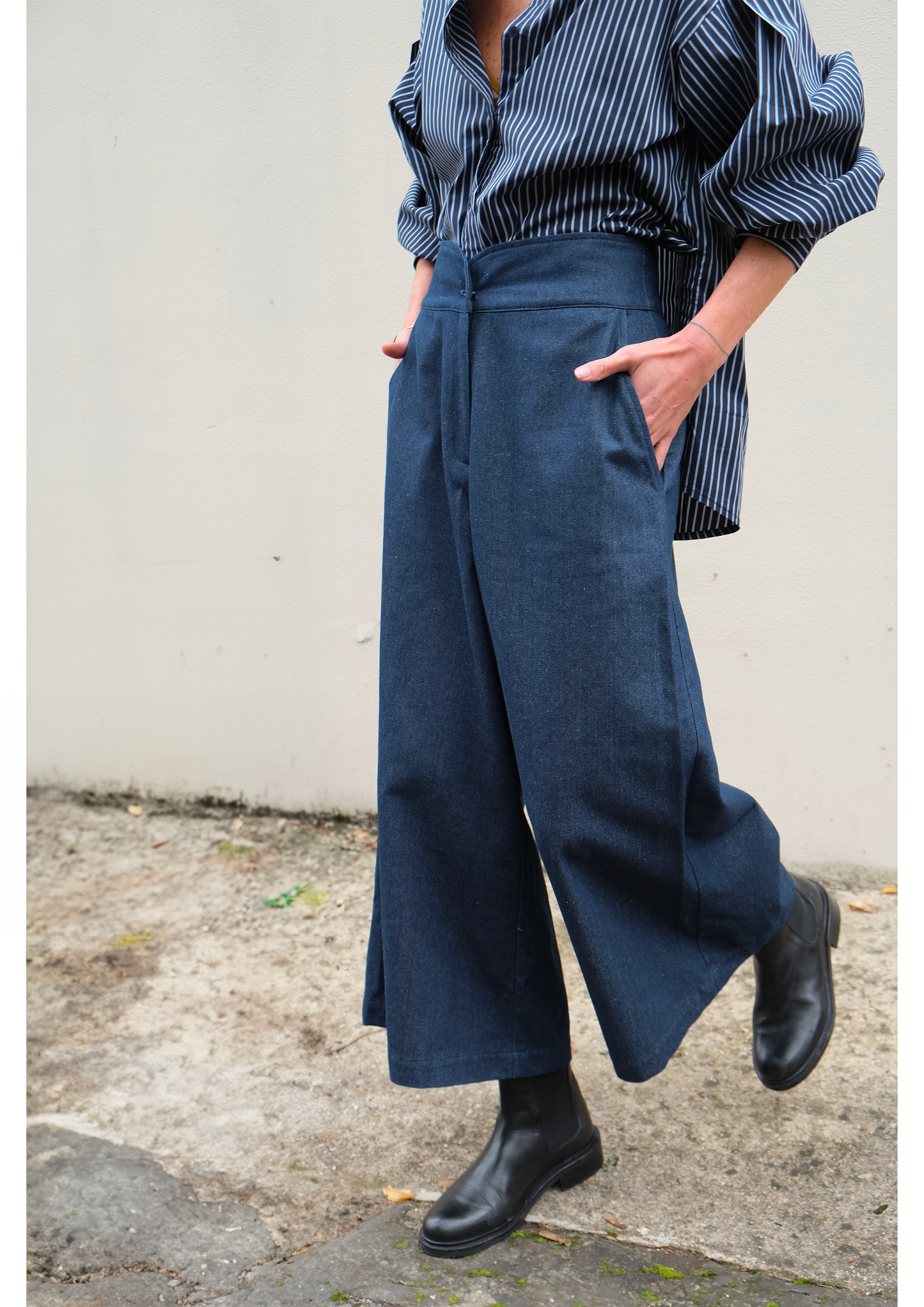 Pantalon "Jupe Culotte" Charlot - Denim