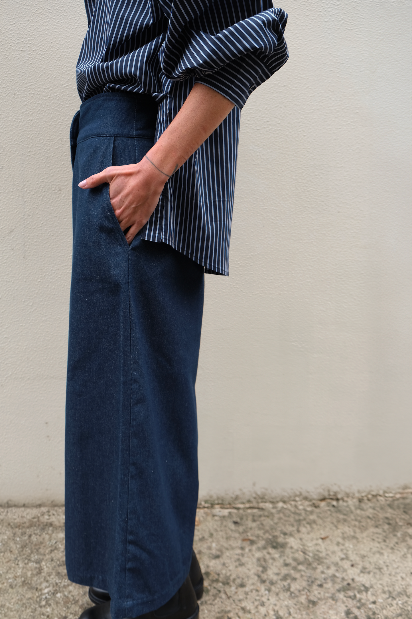 Pantalon "Jupe Culotte" Charlot - Denim