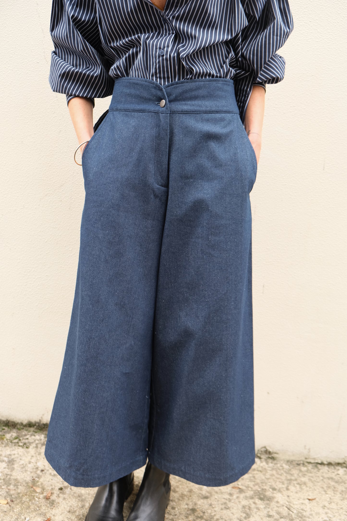 Pantalon "Jupe Culotte" Charlot - Denim